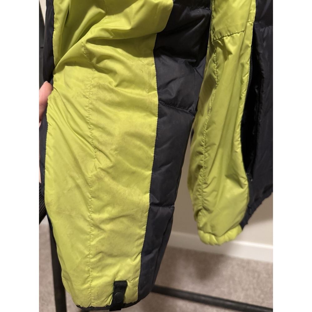The North Face 550 Down Puffer Jacket Men's XL Black Green Full Zip Gorpcore - Picture 2 of 6